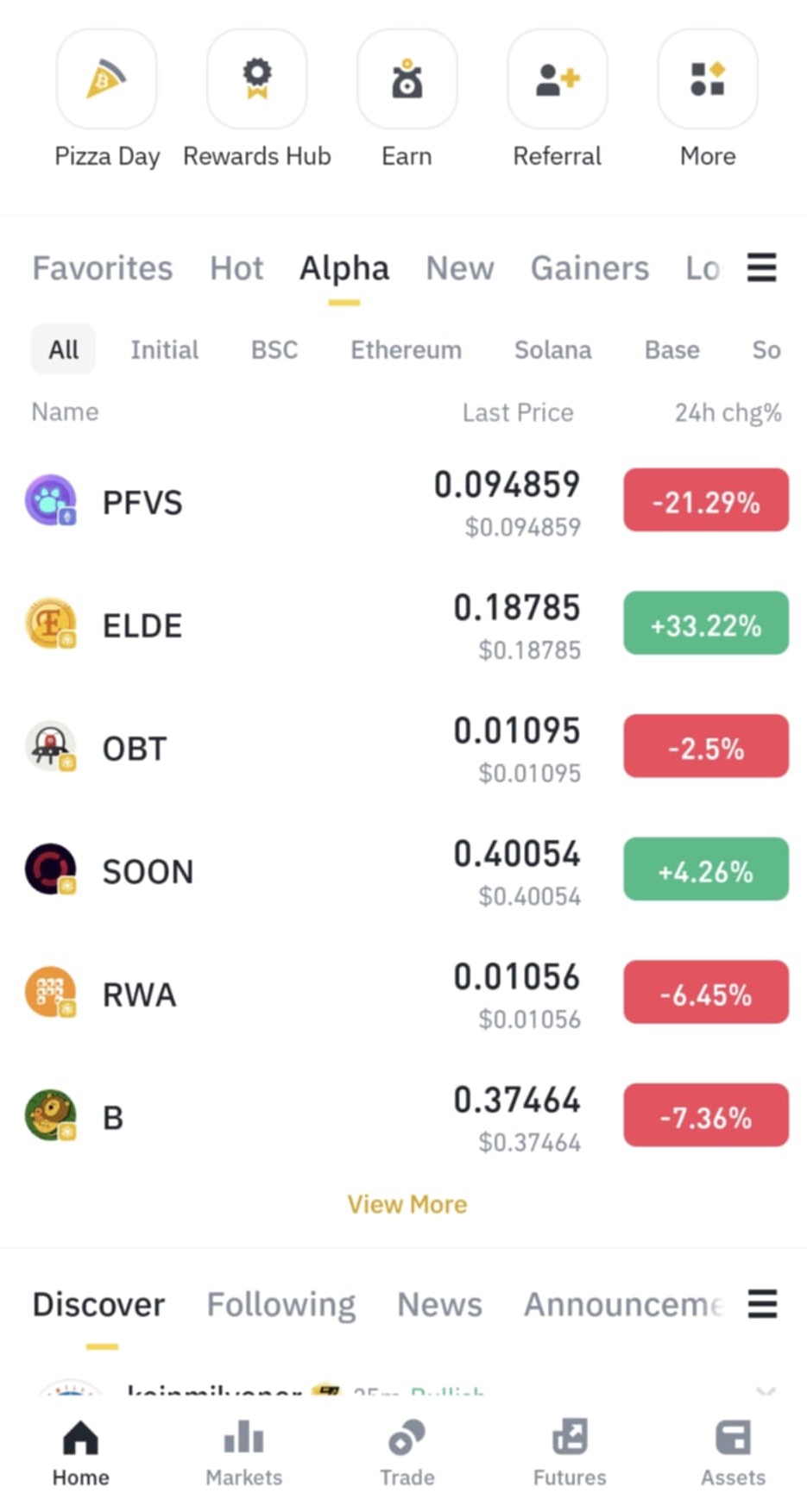 What is Binance Alpha? A Guide to Binance's Early-Stage Token Platform 36 Binance Alpha token list in Binance app