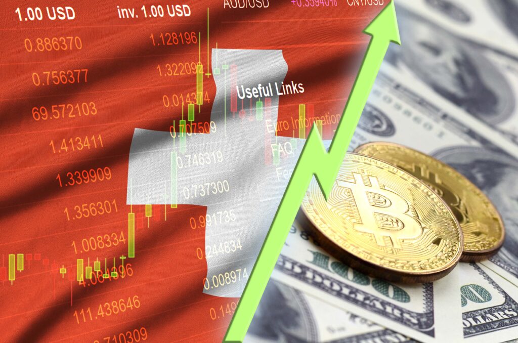 Bitcoin depășește capitalizarea de piață a francului elvețian