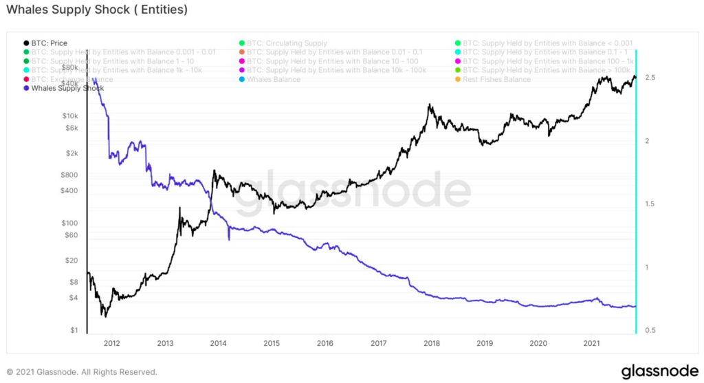 Bitcoin: indicatorul care monitorizează balenele sugerează acumulare bullish - piața așteaptă cucerirea vârfului de la 67K