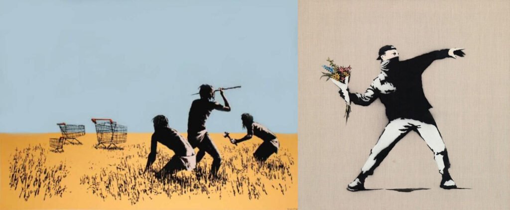 Banksy: Trolley Hunters & Love is in the Air