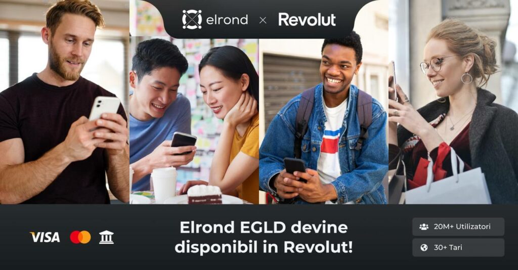 Elrond EGLD acum disponibil și pe Revolut