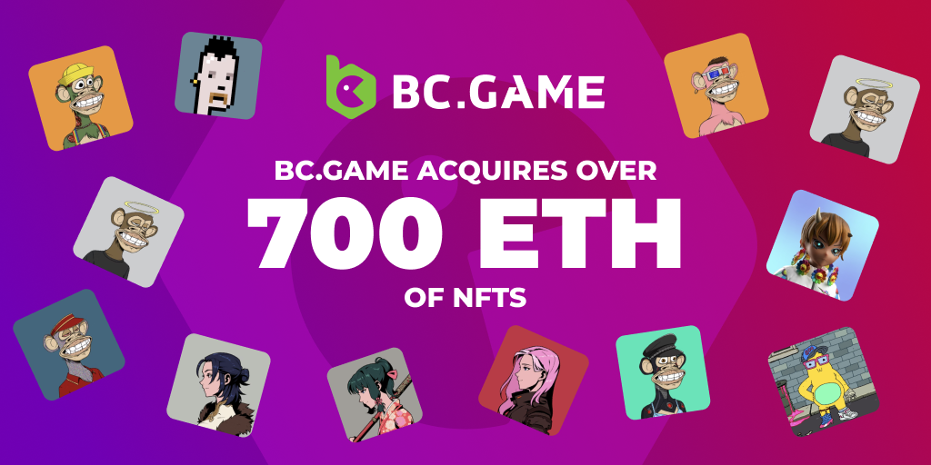 BC.GAME investește 700 ETH în NFT pentru un Metavers mai bun