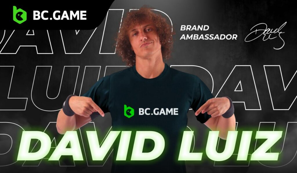 Fotbalistul brazilian David Luiz devine ambasador al brandului BC.GAME