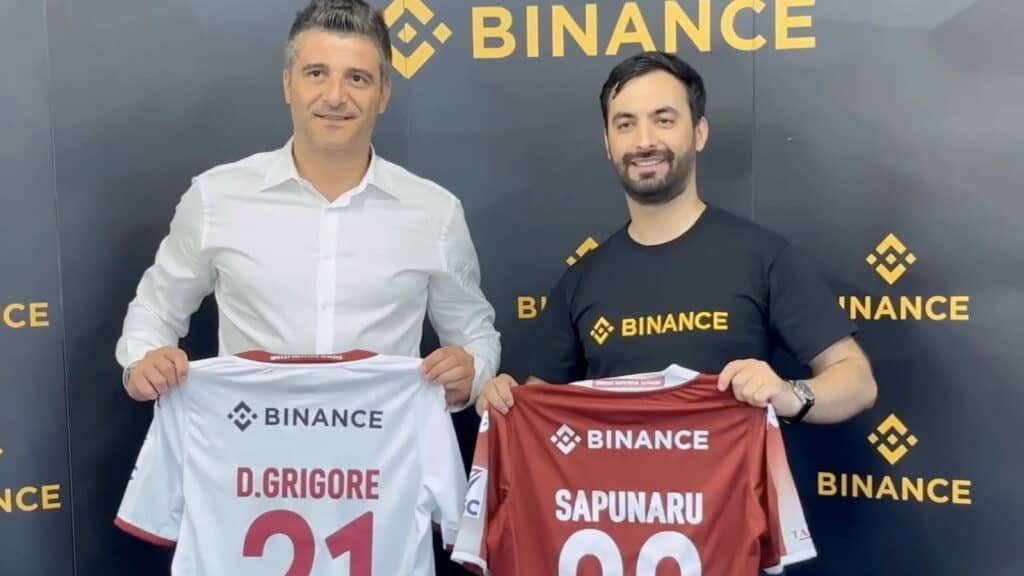 Binance și FC Rapid București își extind parteneriatul