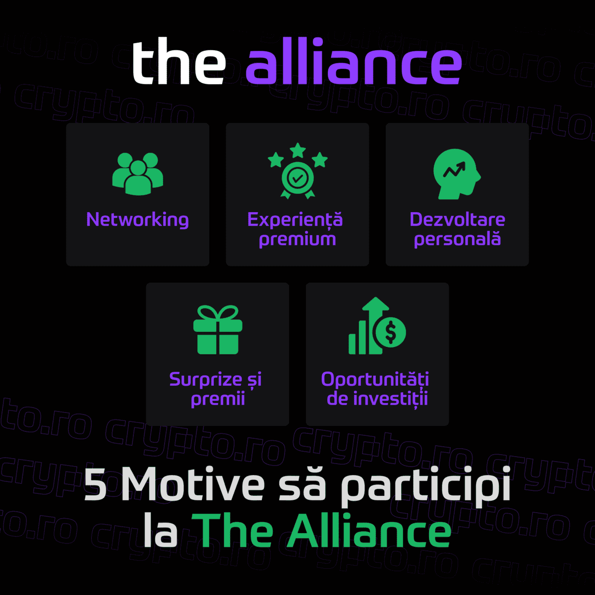 Top 5 motive să nu ratezi conferința "The Alliance", organizată de crypto.ro