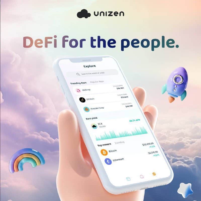 Unizen (ZCX) creşte cu peste 40% în 24 de ore, după lansarea aplicației mobile DeFi